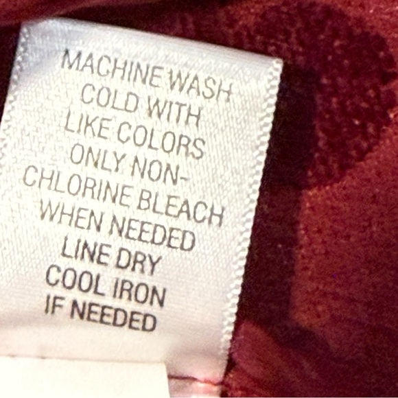 Croft & Barrow Jacquard Scroll Jacket Burgundy Button-Up XL Heritage Edit‎ - Picture 9 of 11